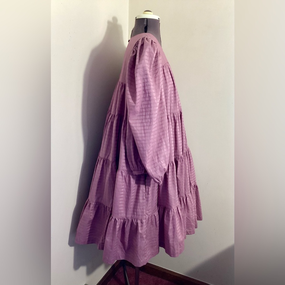 Summersalt The Tiered Mini Oversized Babydoll Dress Large - Picture 2 of 15